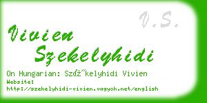 vivien szekelyhidi business card